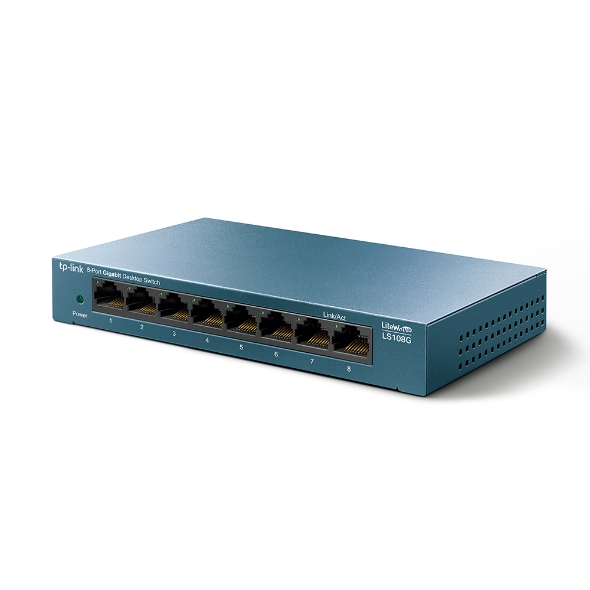 TP-Link LS108G 8-Port 10/100/1000Mbps Desktop Network Switch
