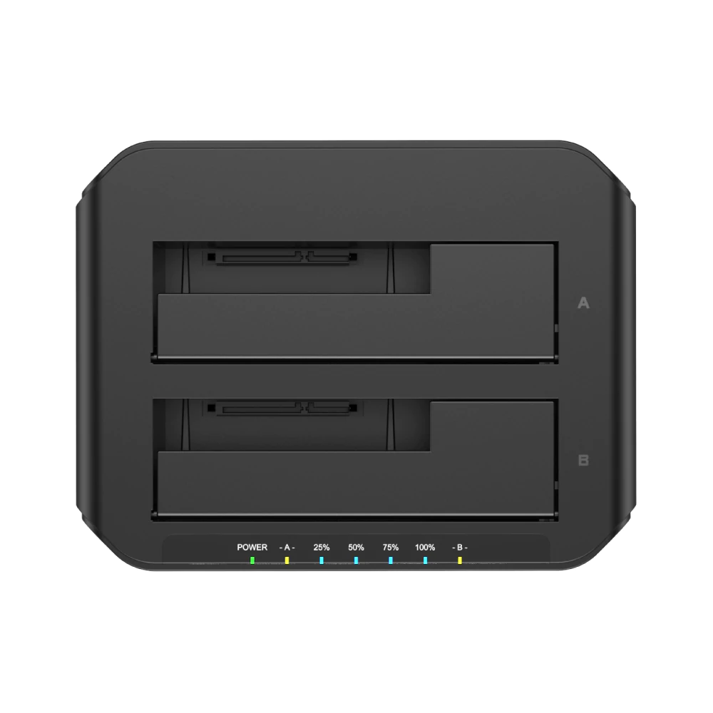 UNITEK Y-3032 Dual Bay HDD/ SSD Docking Station with UASP & Offline Clone in Black