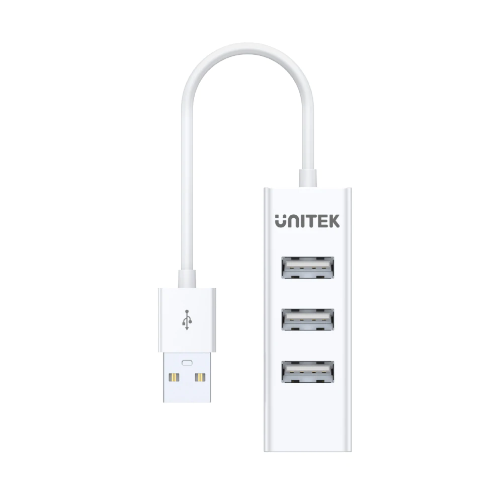 UNITEK Y-2146 USB 2.0 Hub in White