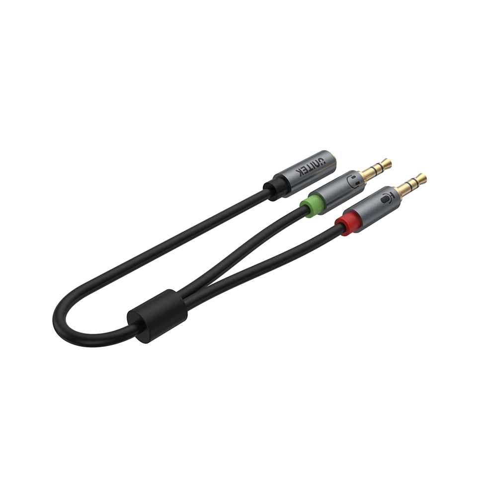 UNITEK Y-C957ABK  Headset Adapter 