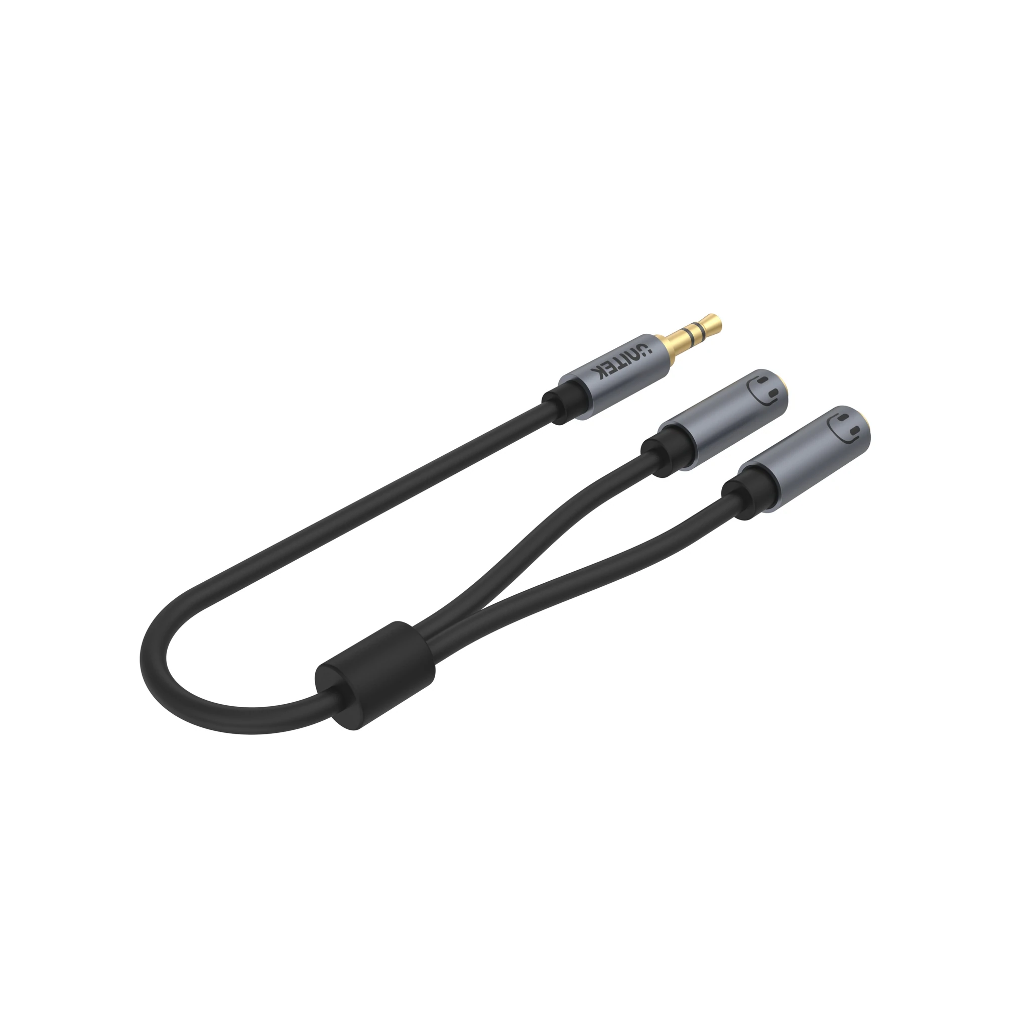 UNITEK Y-C956ABK Headphone Splitter For Dual Headphone