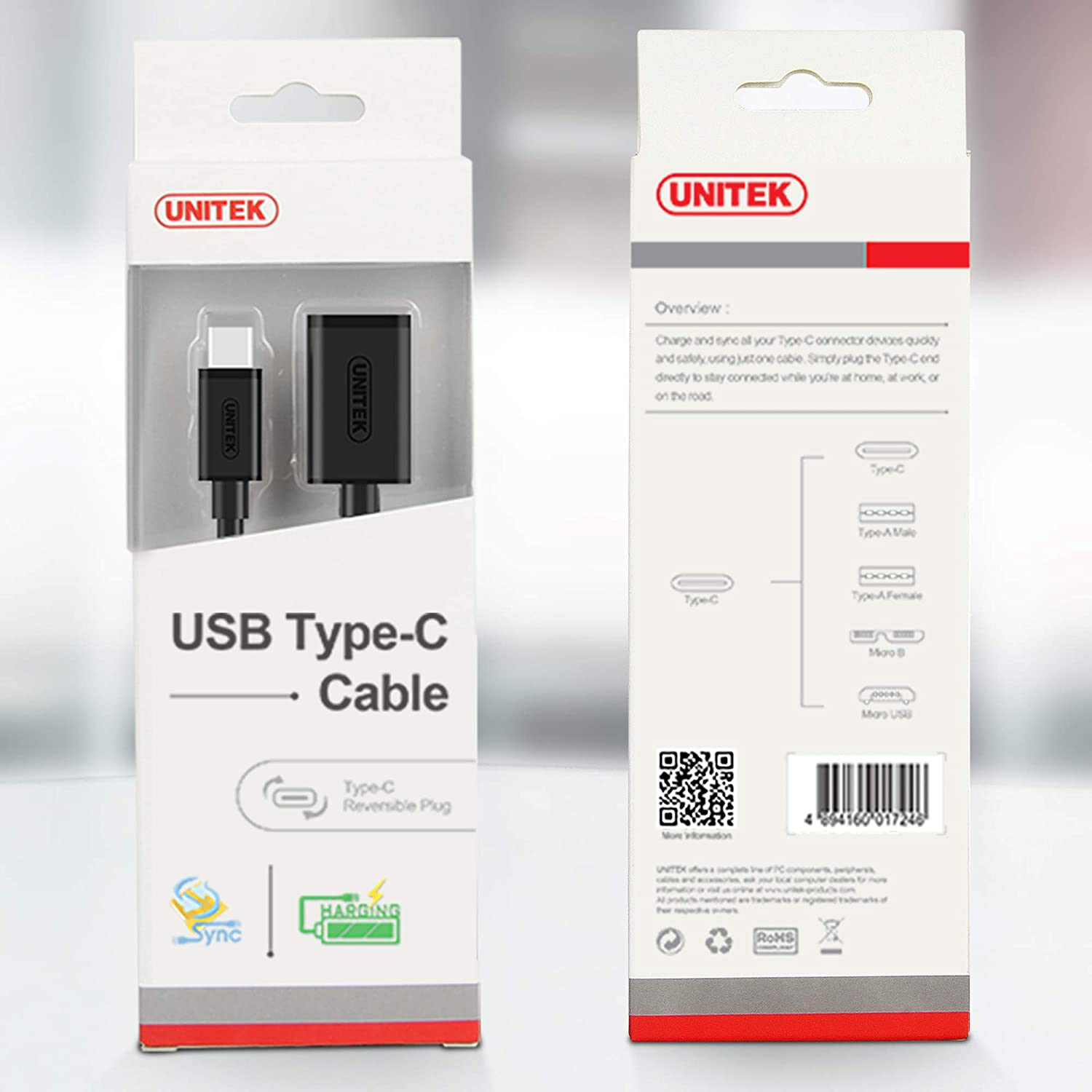 UNITEK Y-C476BK USB-C to USB-A Adapter with 5Gbps (USB 3.0)