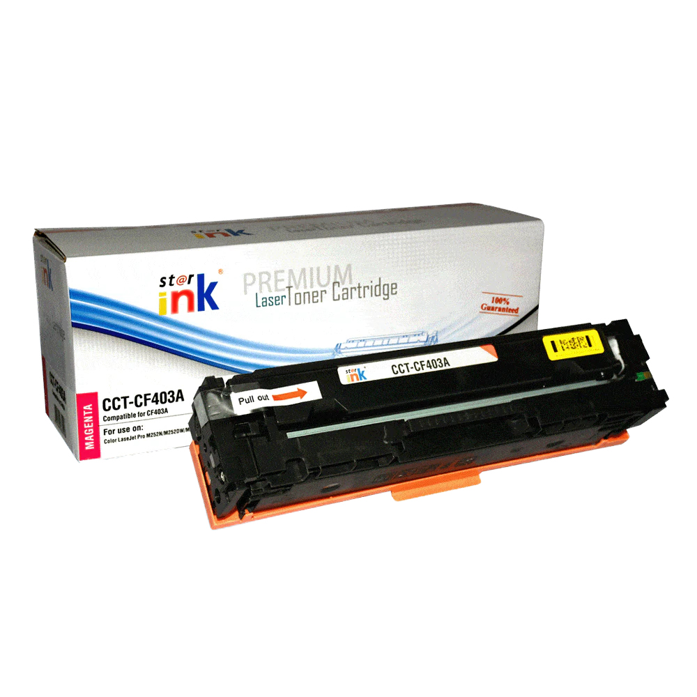 StarInk Compatible Laser Toner Cartridge HP CF403A Magenta (With Chip)