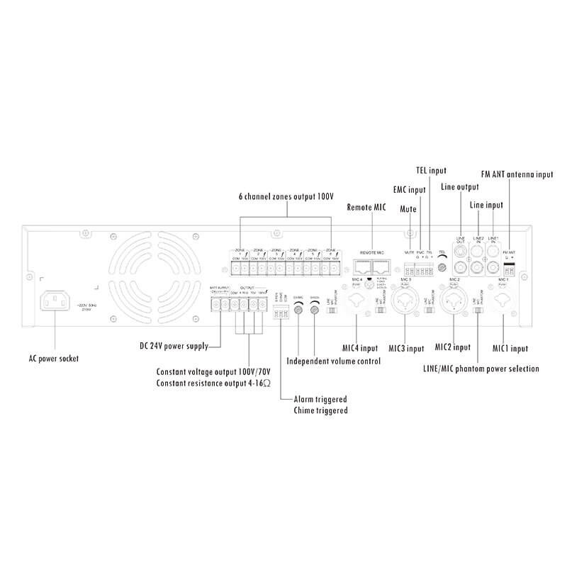 ITC TI-1206S Mini Amplifier