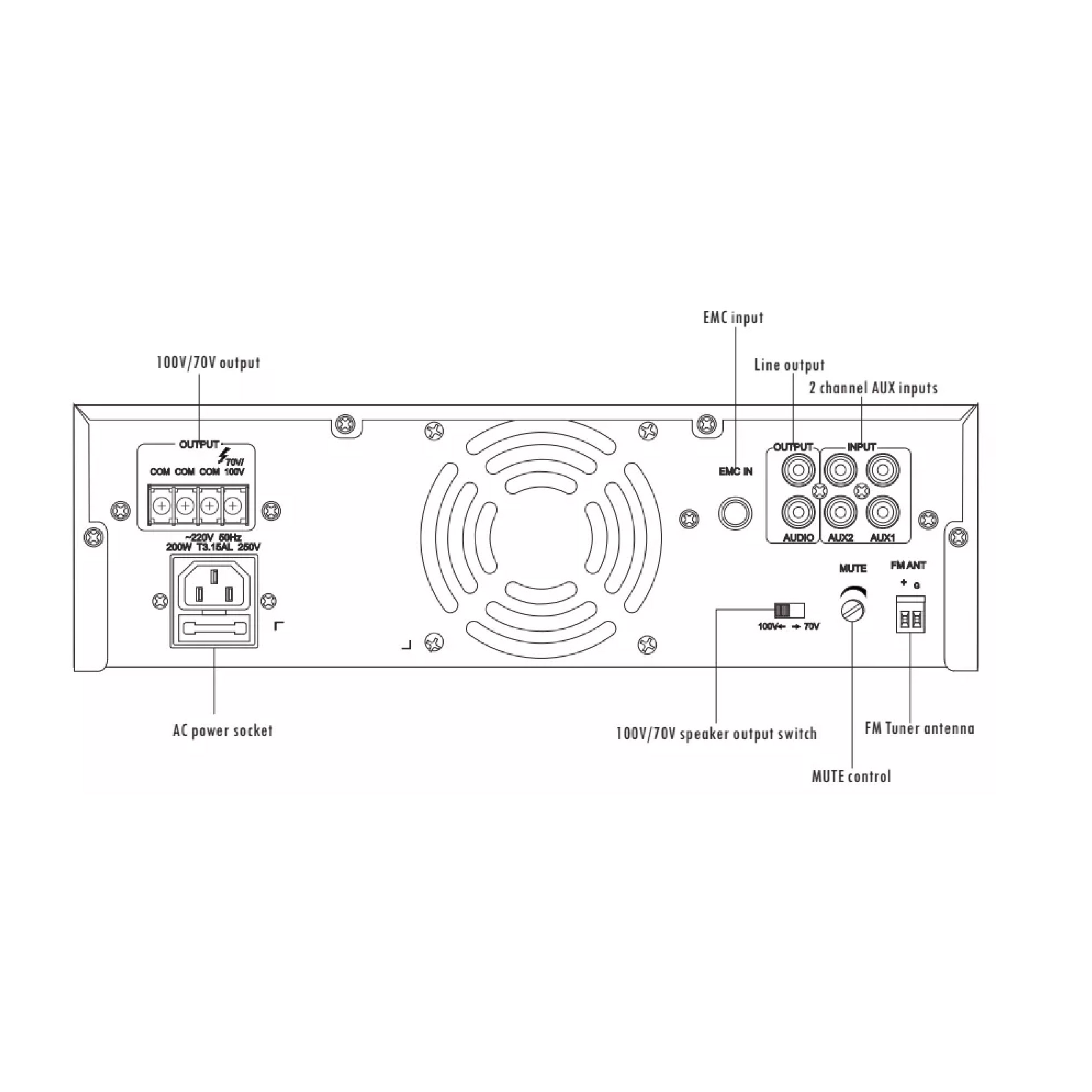 ITC T-B240 Mini Amplifier