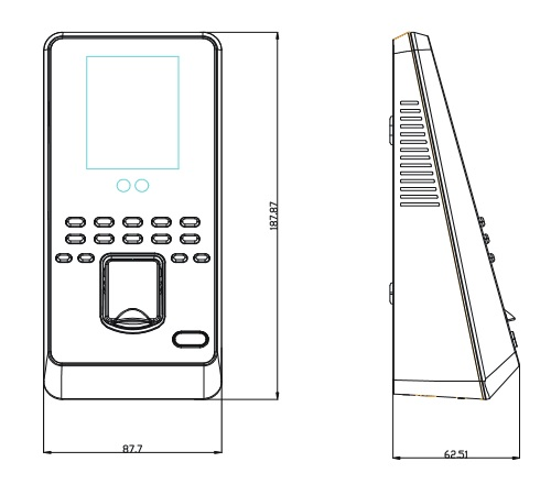 ZKTECO MultiBio800-H[ID] Access control