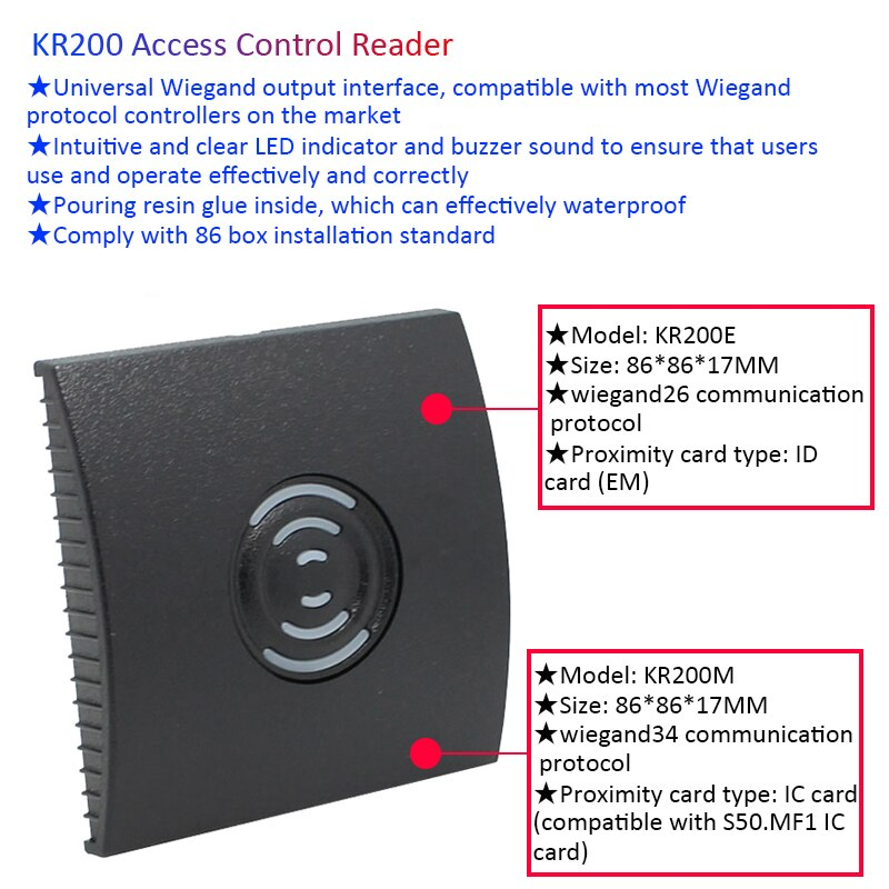 ZKTECO KR200E Access control