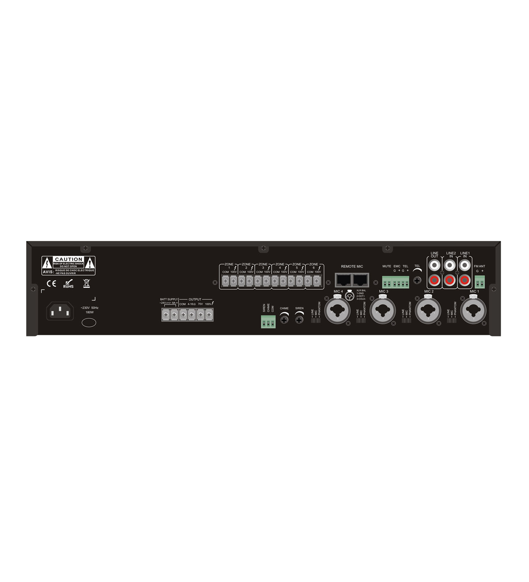 ITC TI-2406S Mixer Amplifier