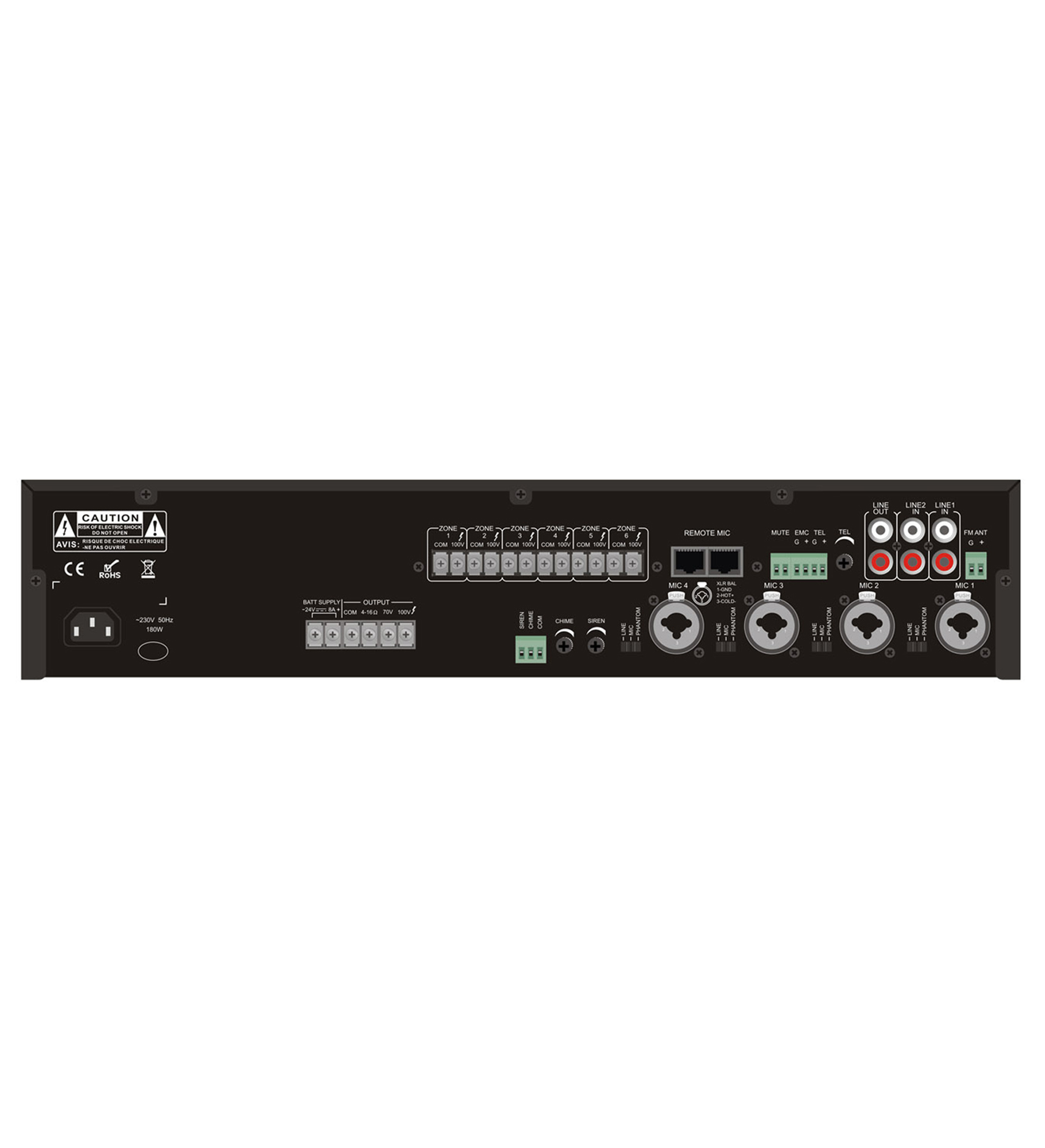 ITC TI-3506S Mixer Amplifier