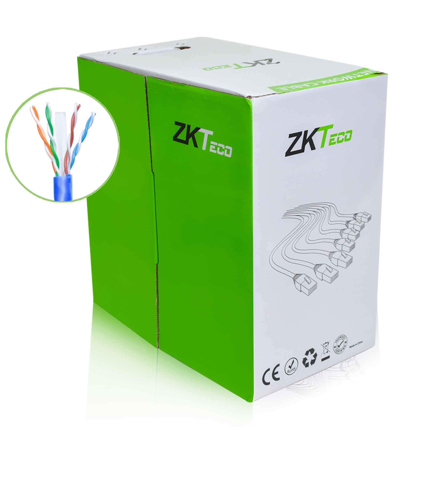 ZKTeco XL600-CRP-Z UTP LAN Blue CABLE