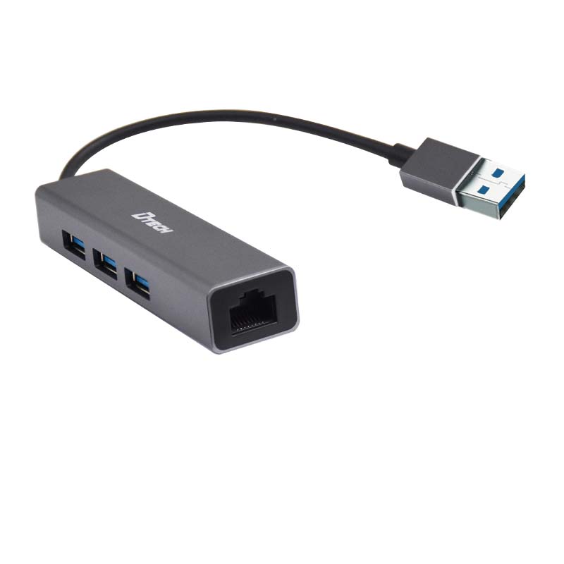 DTECH DT-6005 USB3.0 to USB3.0HUB+Gigabit network adapter