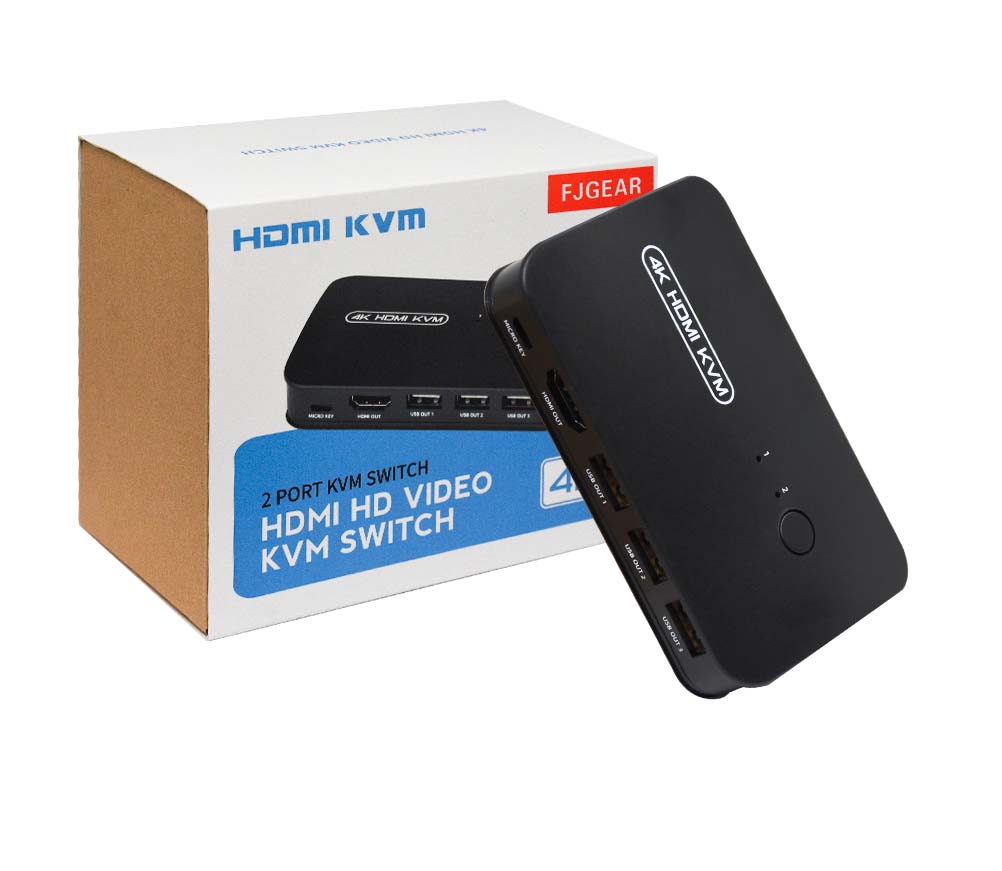 FJGEAR HK201 2PORTS HDMI KVM SWITCH