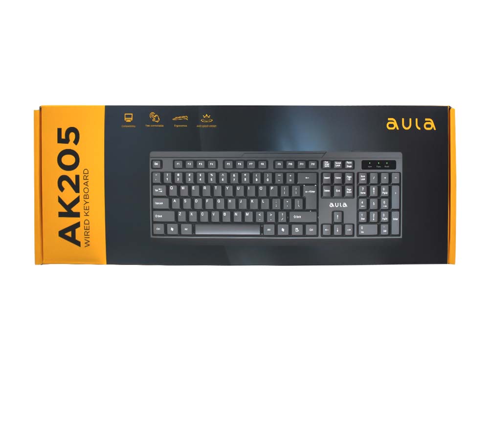 AULA AK205 WIRED KEYBOARD