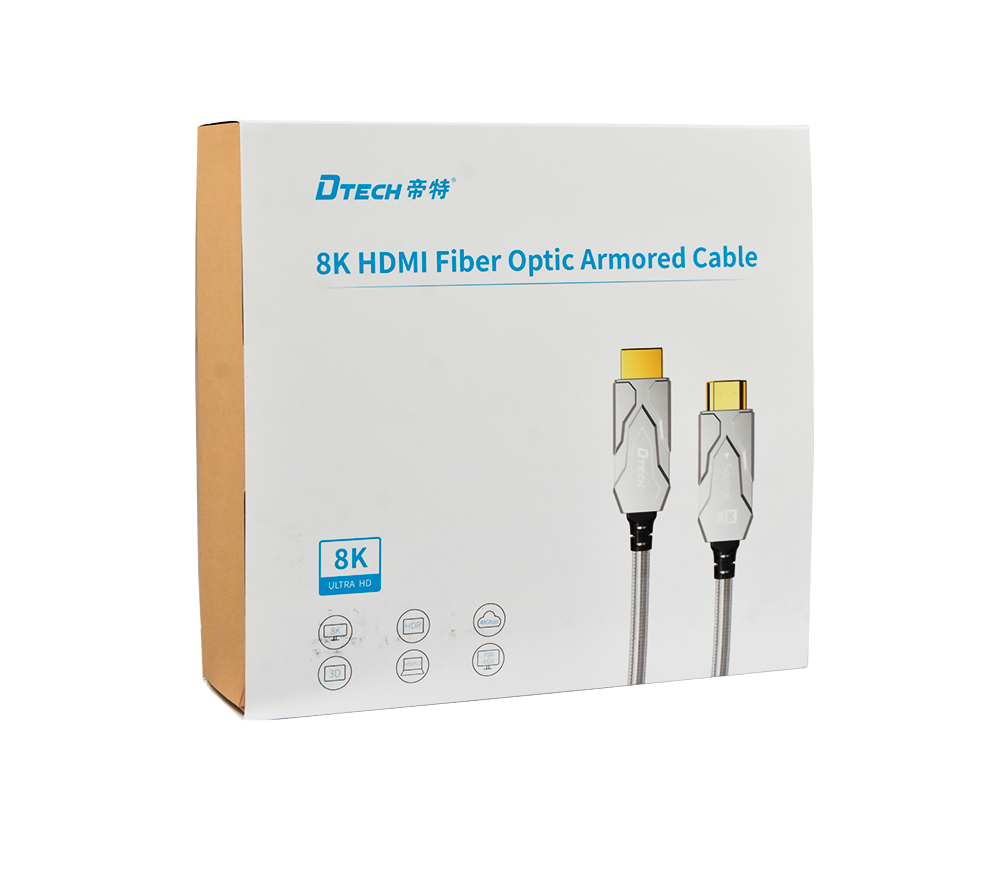 DTECH 8K HDMI FIBER OPTIC ARMORED CABLE
