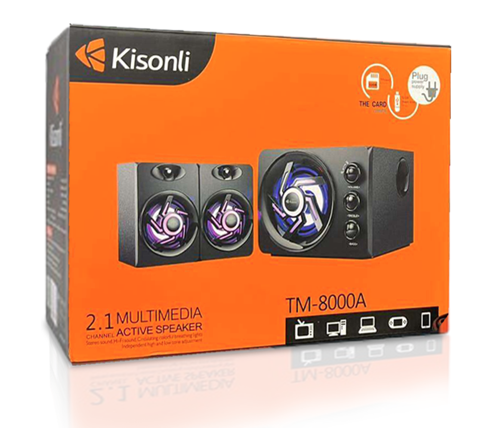 Kisonli TM-8000A Multimedia Active Speaker 2.1 