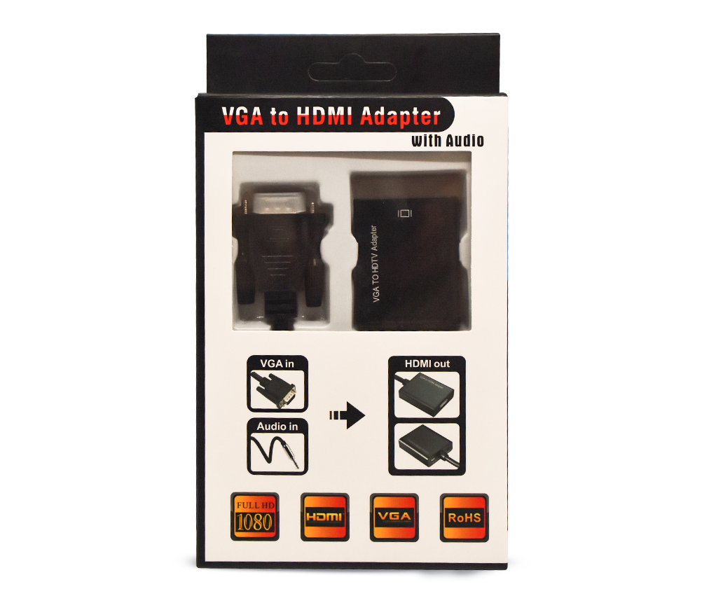 DTECH DT-2012 VGA to HDMI Adapter with Audio