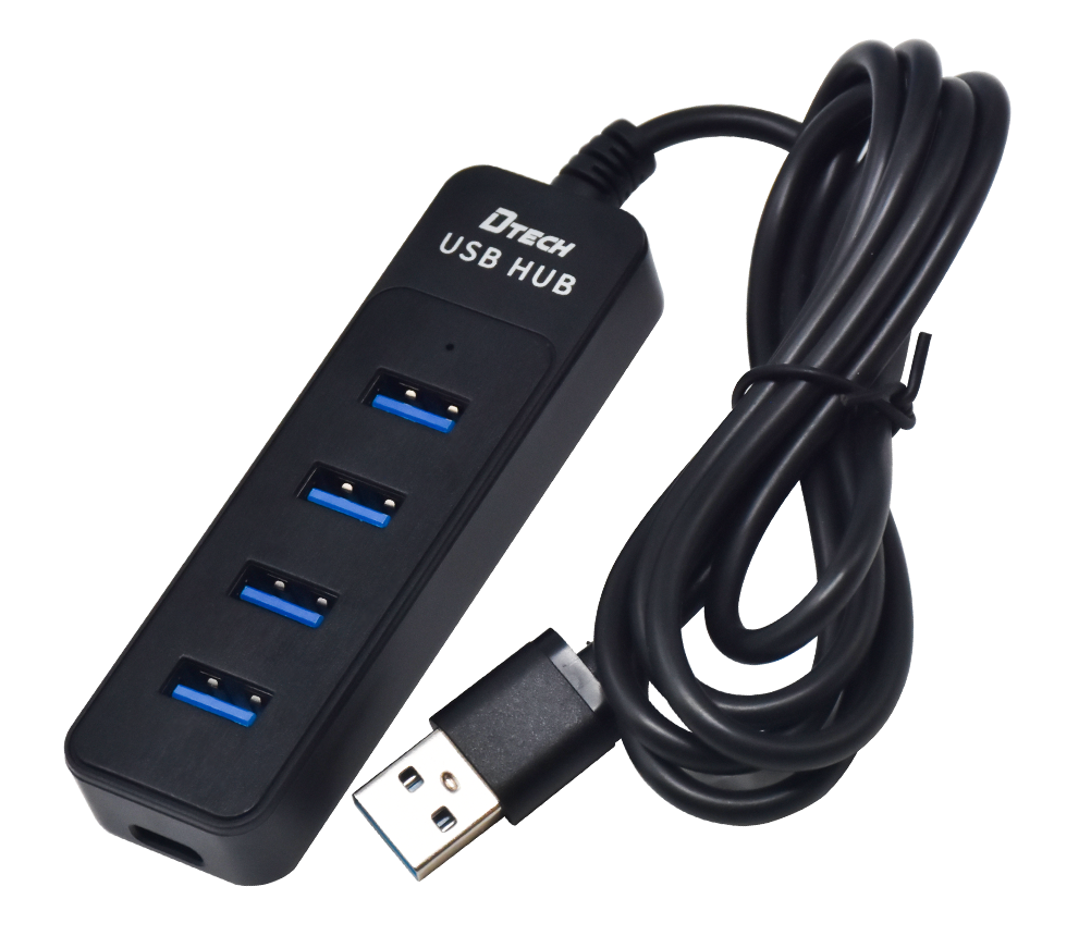 DTECH DT-SRJ-405 4-Port USB2.0 Hub Four-in-One Efficient Expansion