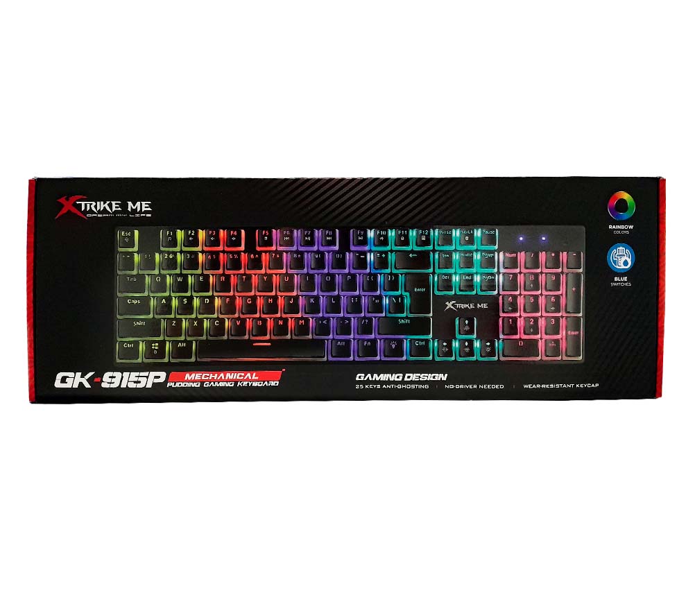 XTRIKE-ME GK-915P Mechanical Pudding Gaming Keyboard