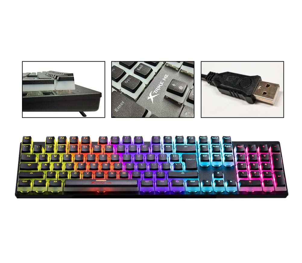 XTRIKE-ME GK-915P Mechanical Pudding Gaming Keyboard