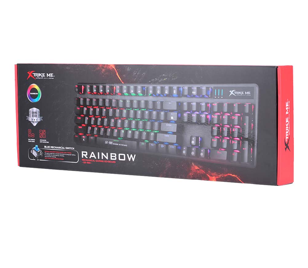 XTRIKE-ME GK-980 Rainbow Mechanical Gaming Keyboard