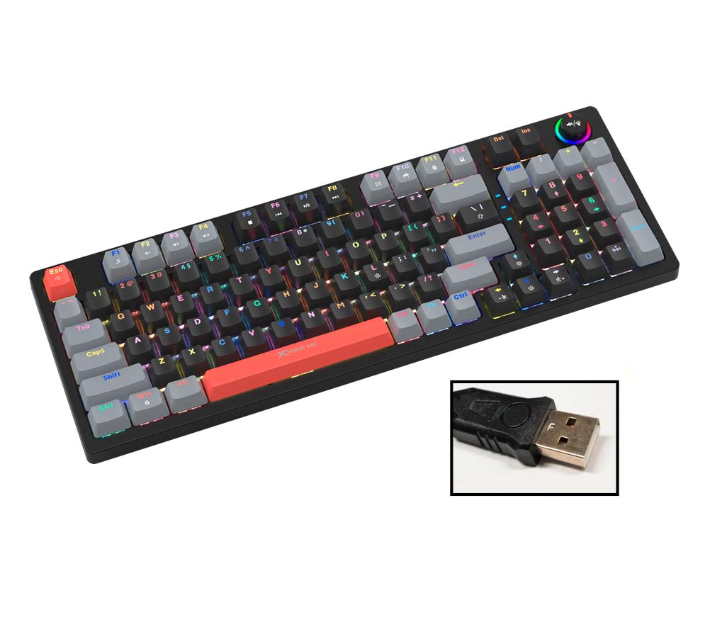 XTRIKE-ME GK-987G Mechanical RGB Wired Keyboard