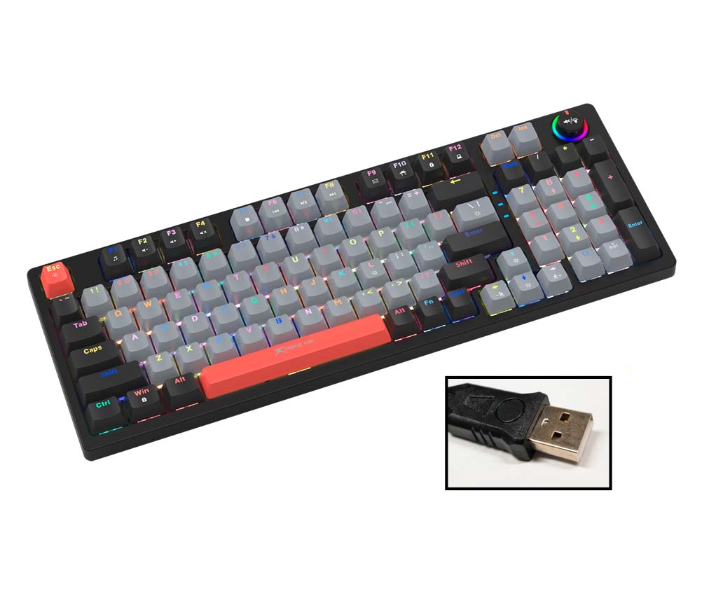 XTRIKE-ME GK-987G Mechanical RGB Wired Keyboard