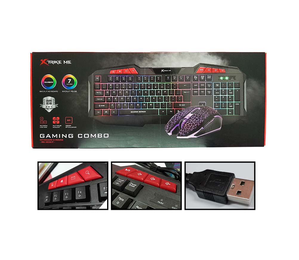 XTRIKE-ME MK-503KIT Gaming Cambo USB Keyboard&Mouse
