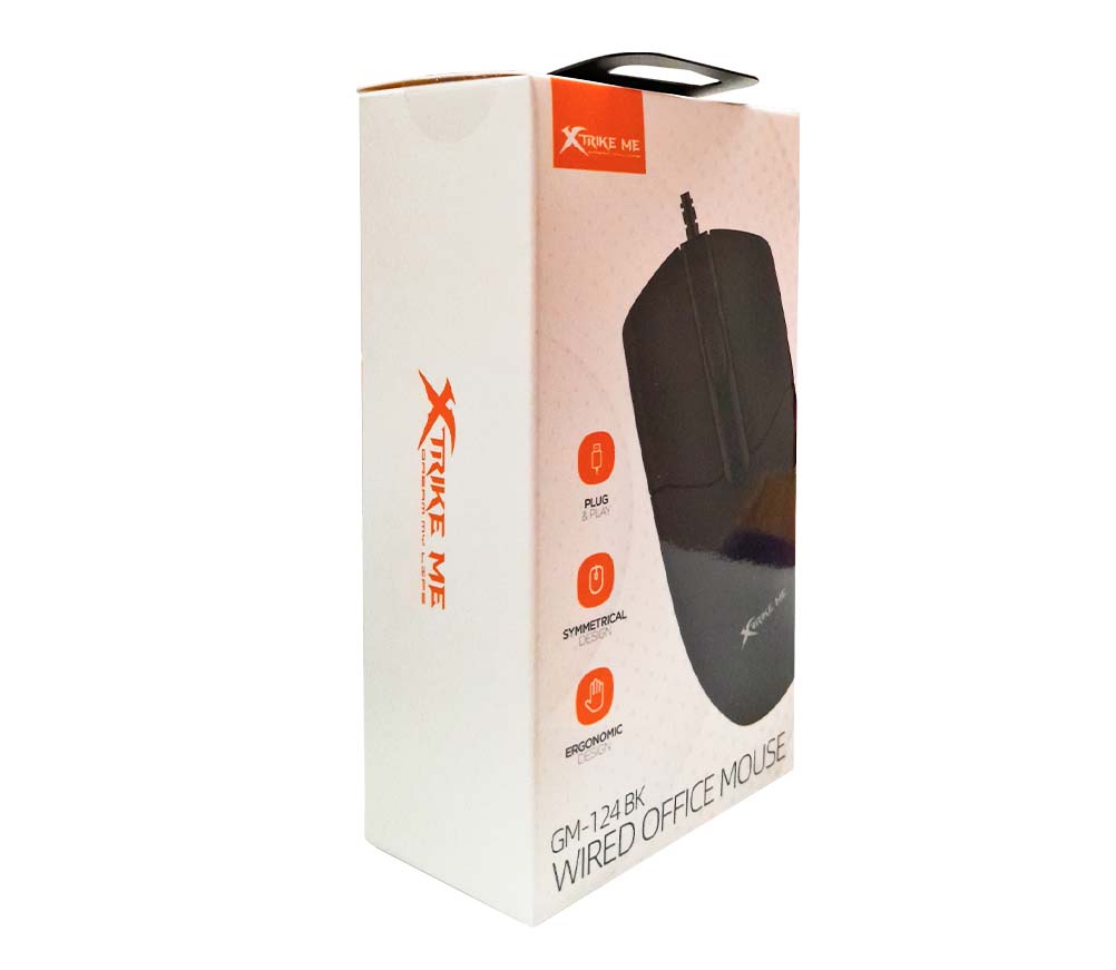 XTRIKE ME GM-124W White Color Backlit Wired Mouse 