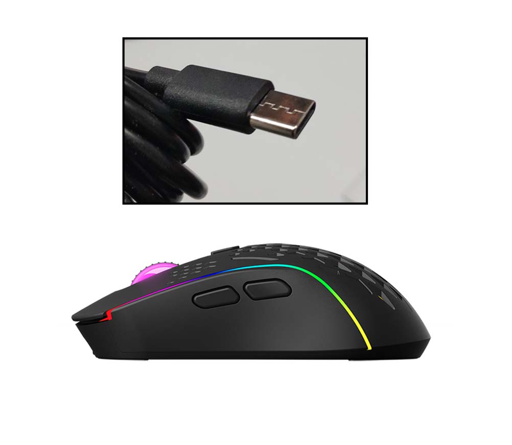 XTRIKE ME GW-611 2.4G RGB Breathing light effect Wireless Mouse