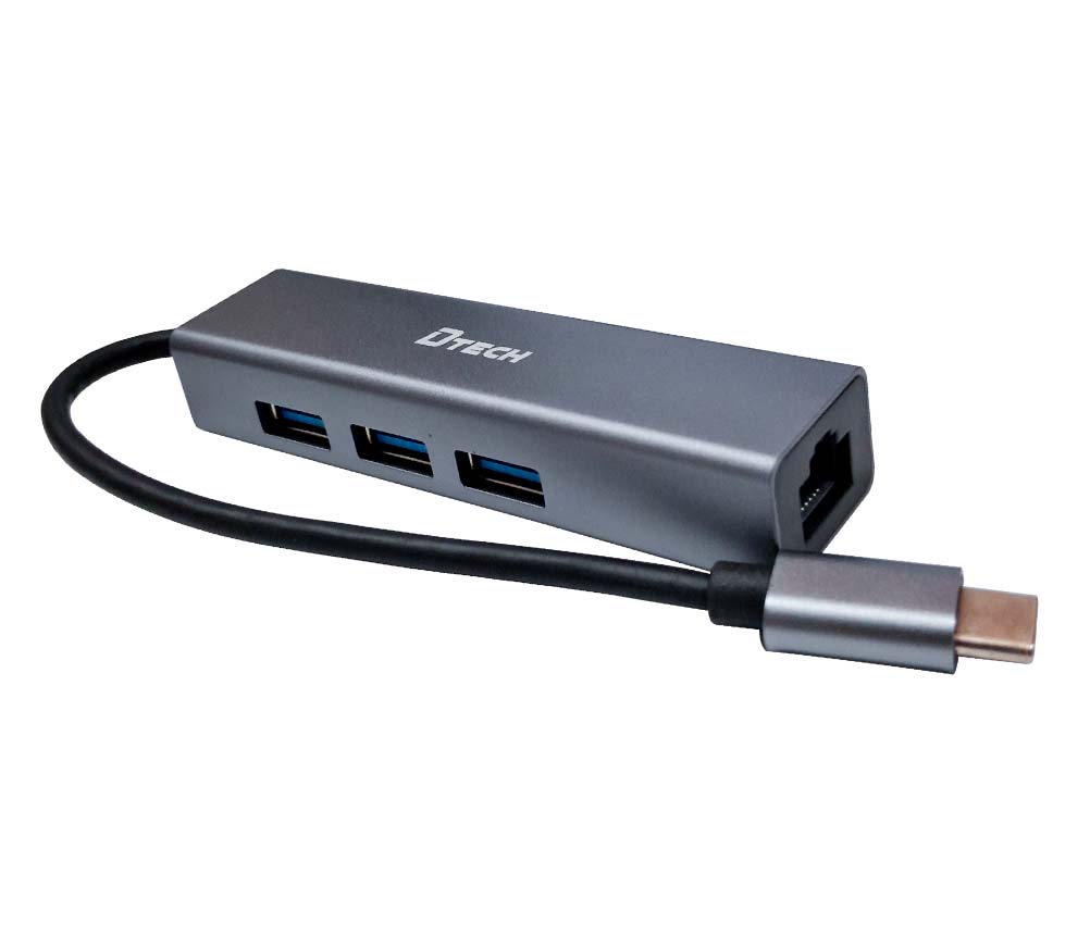 DTECH DT-3325A Type-C to USB3.0 3 Port HUB