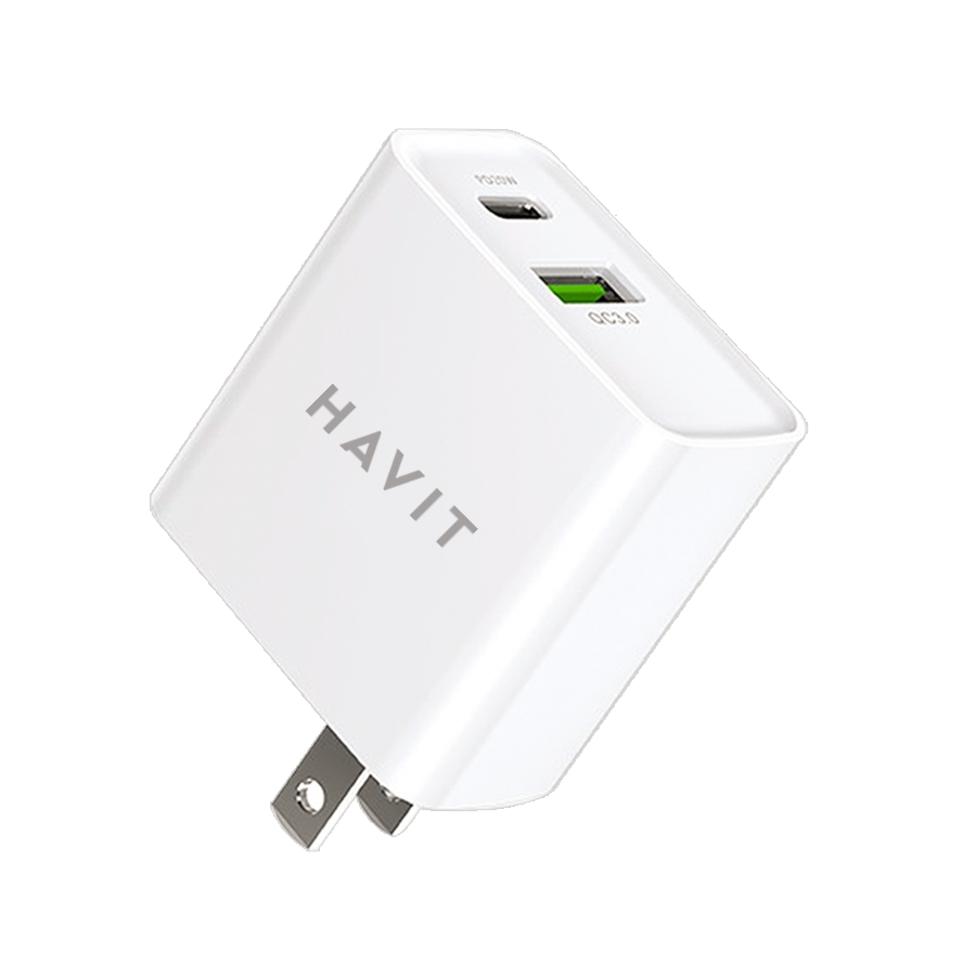 HAVIT HV-UC111 TRAVEL CHARGER USB-A+USB-C PORTS