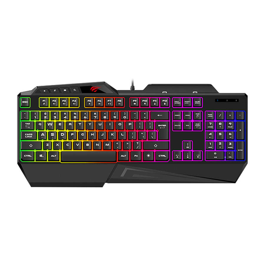 HAVIT KB488L Gaming Keyboard Multi-function backlit keyboard