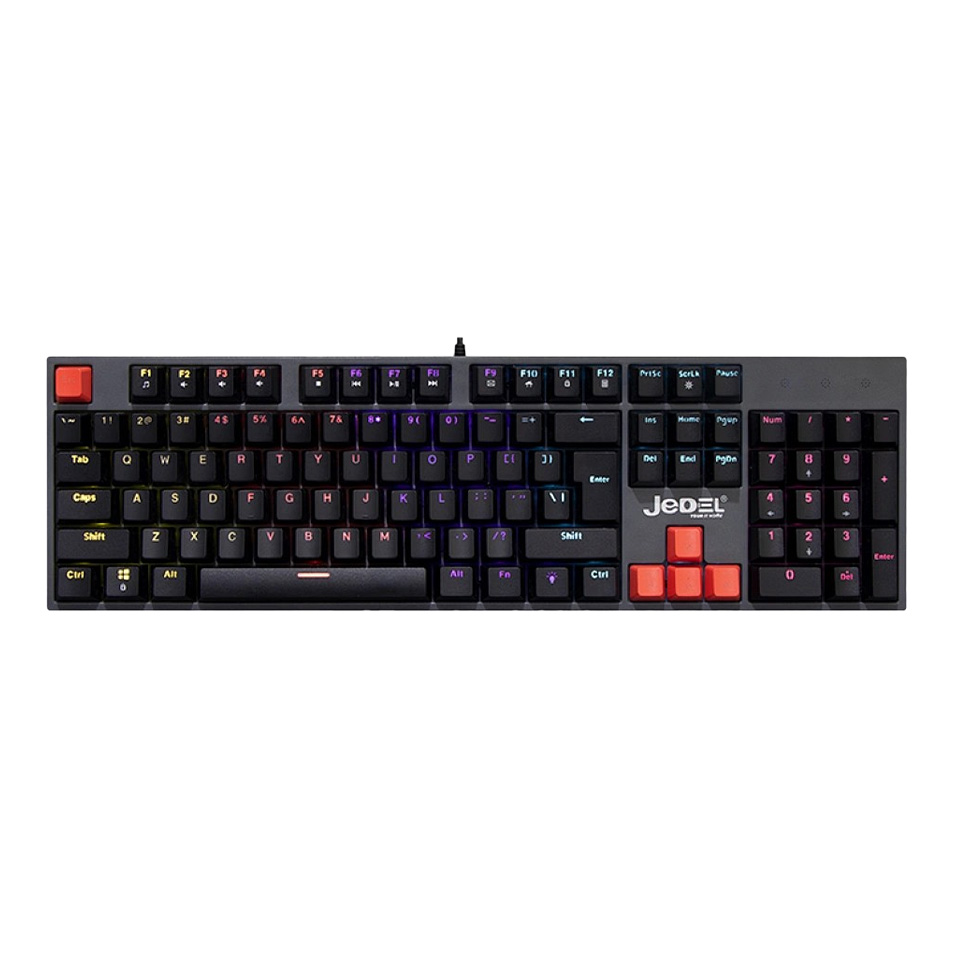 JEDEL KL-63D OLORFUL LIGHTING GAMING  MECHANICAL KEYBOARD WIRED USB