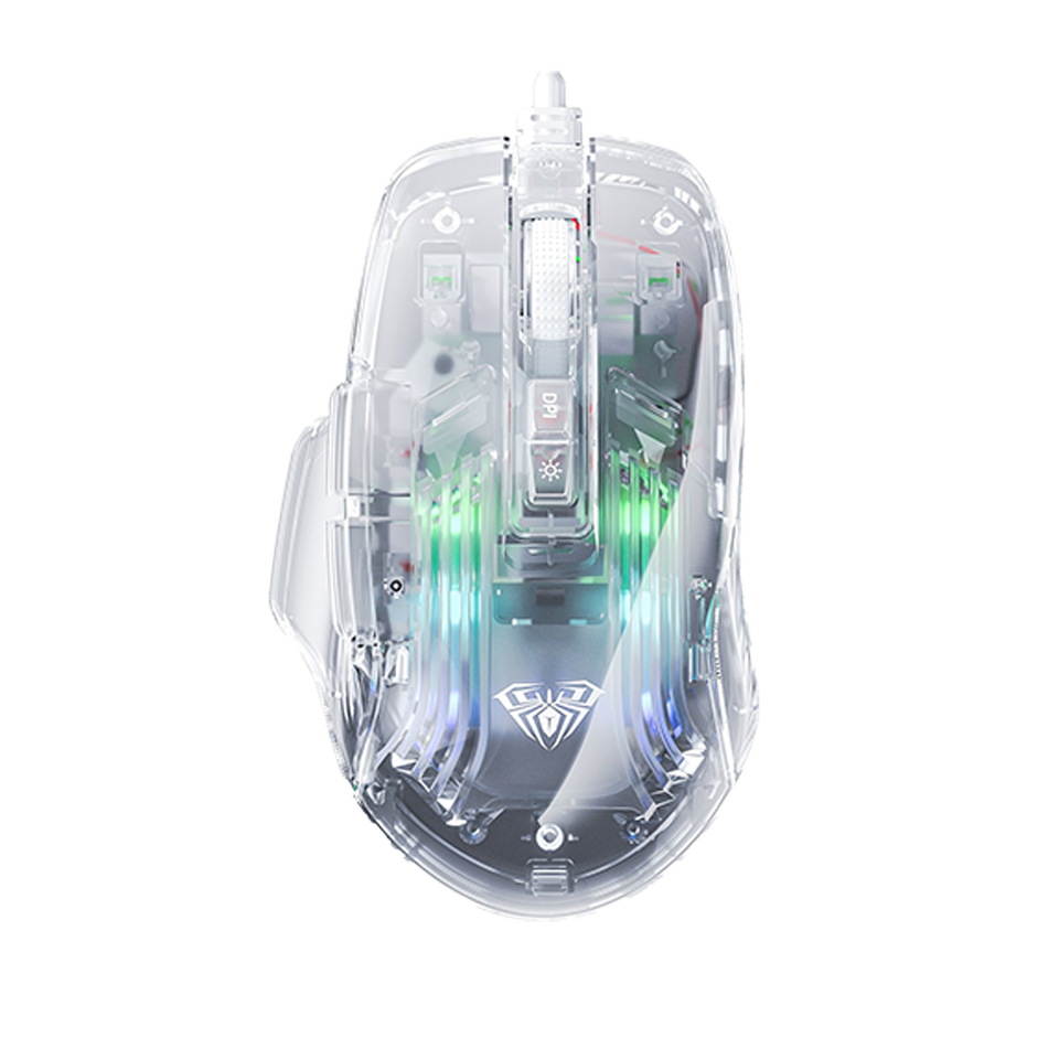 AULA S80 TRANSPARENT WIRED MOUSE