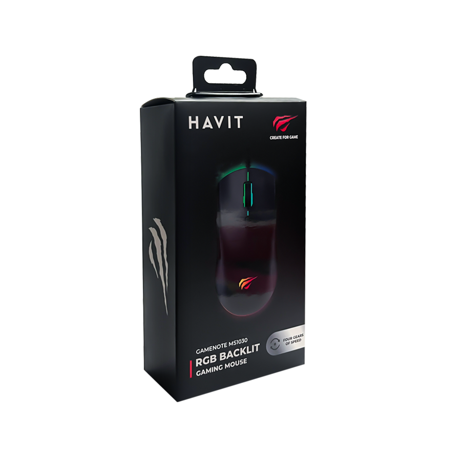 HAVIT MS1030-B RGB Backlit Wired Gaming Mouse