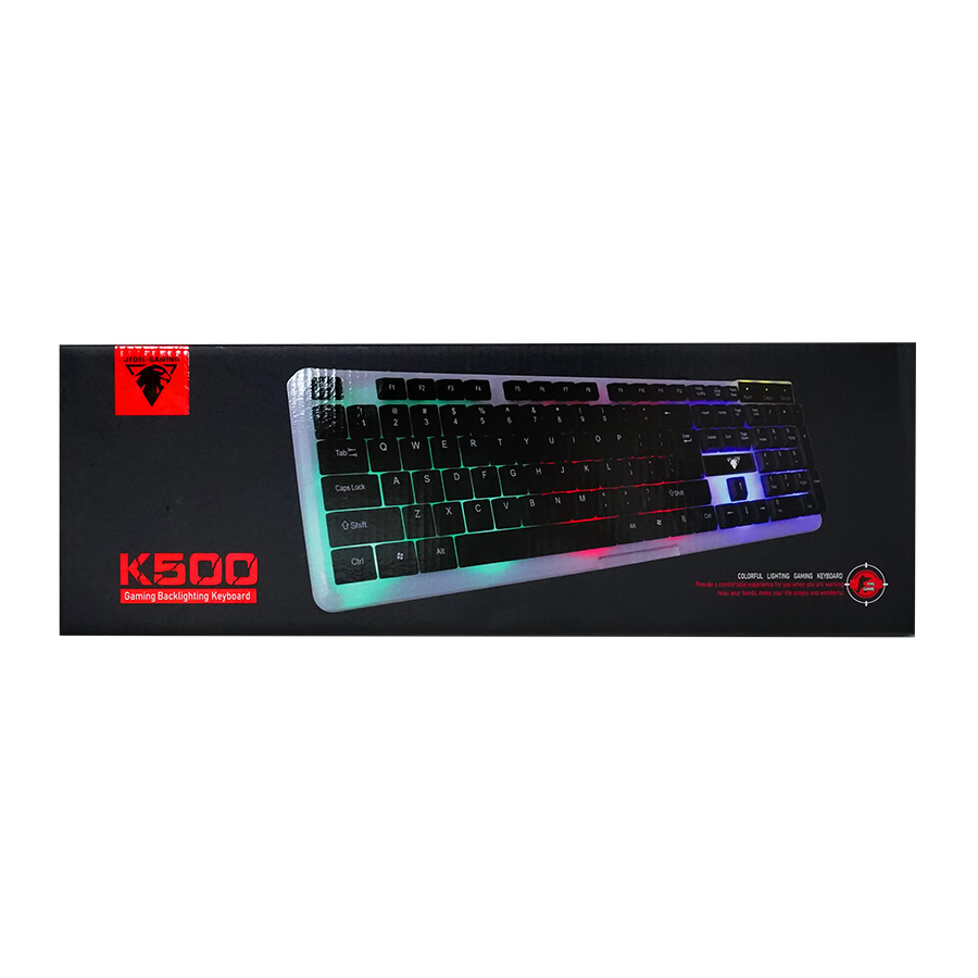 JEDEL K500 Wired LED Light Gaming Keyboard