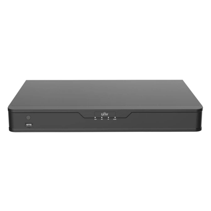 Uniview NVR302-16E2-P16 Series 2 HDDs 16-ch 16 PoE 1U Network Video Recorder