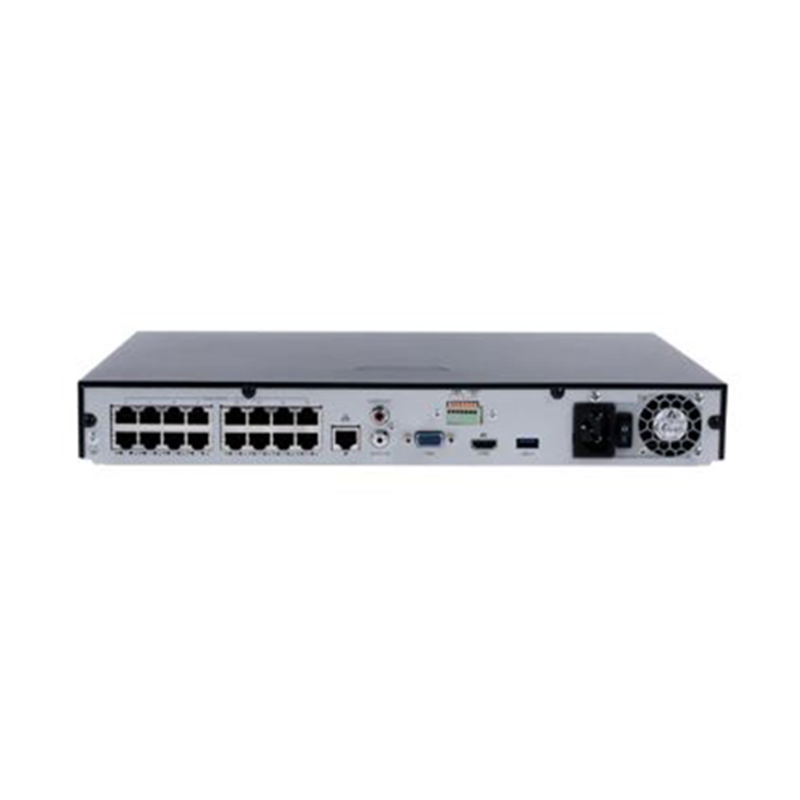 Uniview NVR302-16E2-P16 Series 2 HDDs 16-ch 16 PoE 1U Network Video Recorder