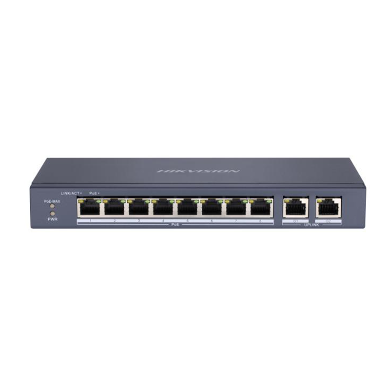 Hikvision DS-3E0310P-E/M 8-Port Fast Ethernet Unmanaged POE Switch