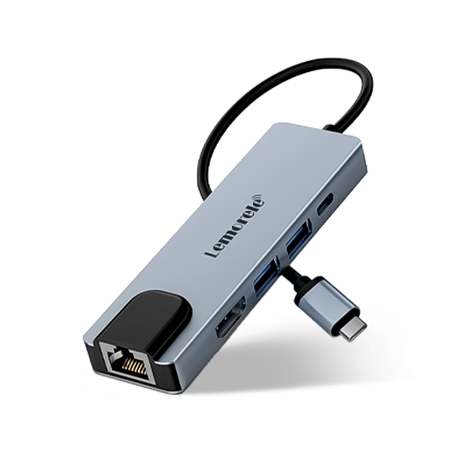 Lemorele TC15L USB-C  5-IN-1 Multiport Adaptar