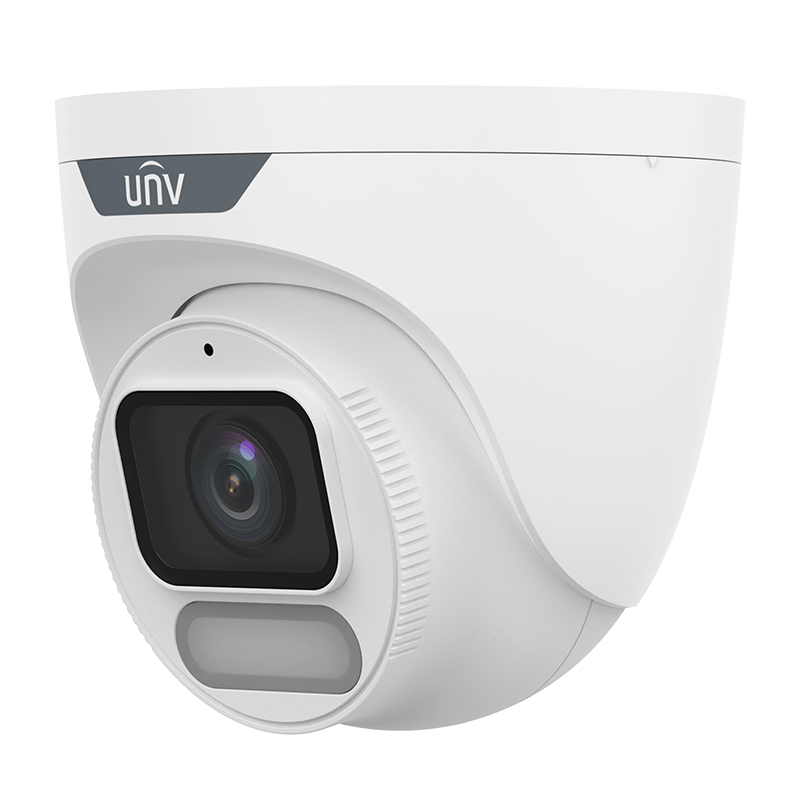 Uniview IPC3622LE-ADF28K-WP 2MP ColorHunter Wise-ISP Fixed Warm Light Turret Network Camera