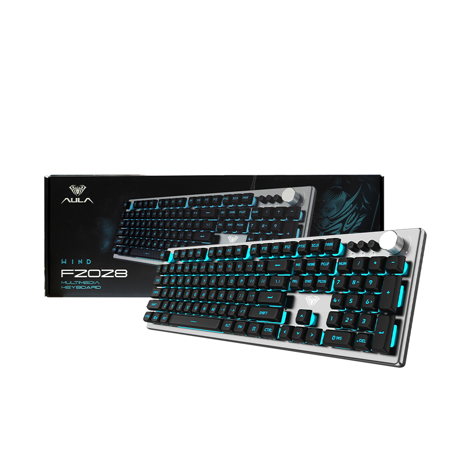 AULA  F2028 Wired gaming multimedia keyboard