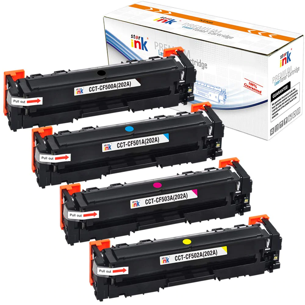 StarInk Compatible Laser Toner Cartridge HP CF502A Yellow (With Chip)