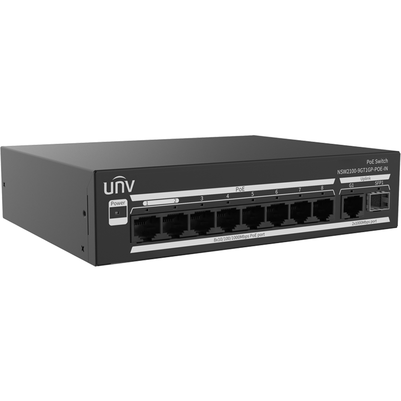 UNIVIEW NSW2100-9GT1GP-POE-IN (8 Port Gigabits PoE Cloud Manage Switch)