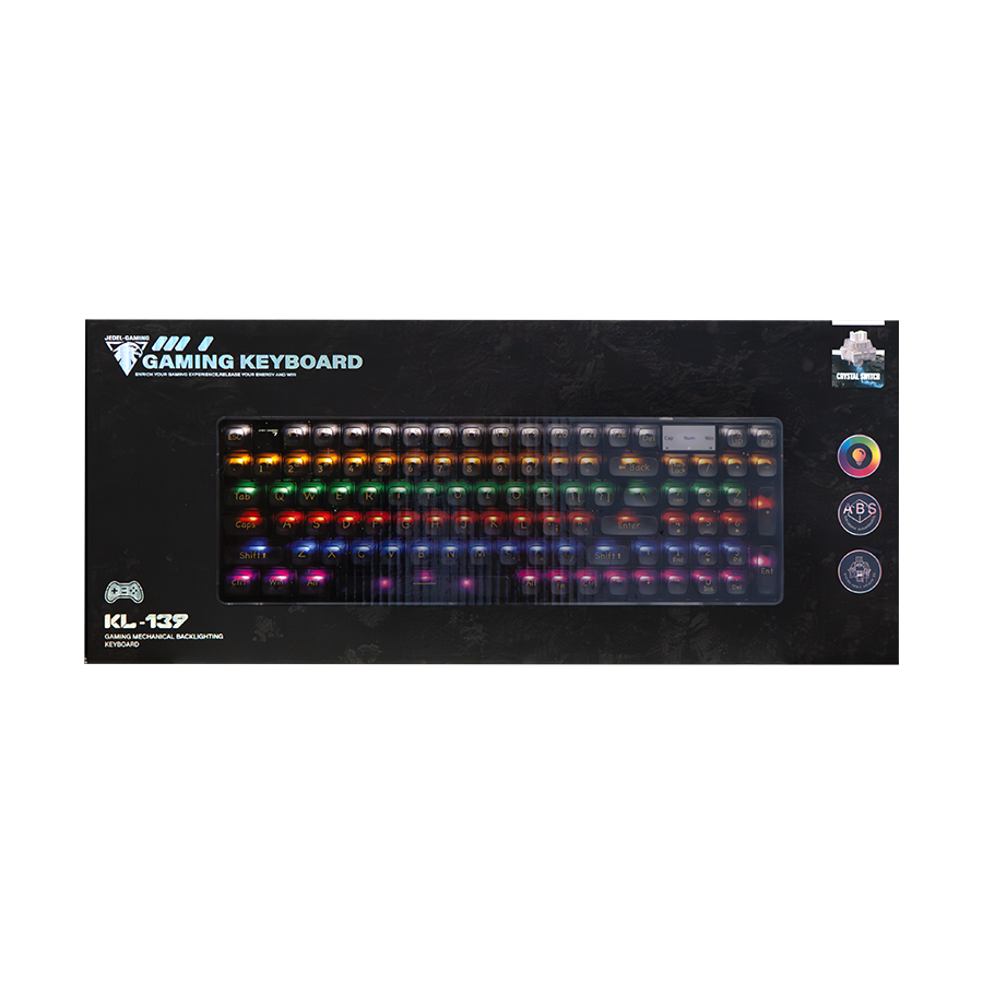 JEDEL KL-139 97Keys Wired Raibow Lighting Mechanical Keyboard